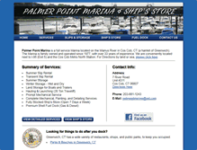 Tablet Screenshot of palmerpointmarina.com
